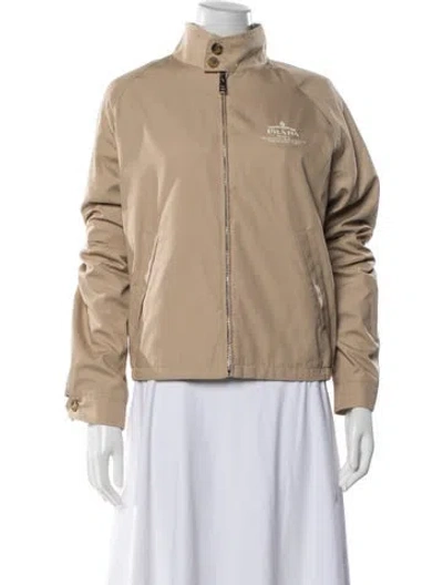 Pre-owned Prada 2024 Tessuto Nylon Jacket In Neutral
