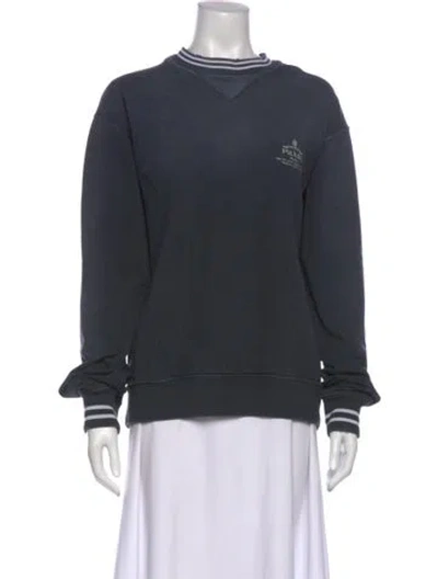 Pre-owned Prada 2024 Tie-dye Print Sweatshirt In Gray