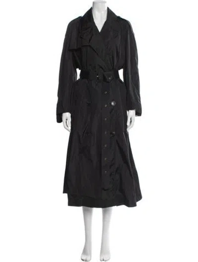 Pre-owned Prada 2024 Trench Coat In Black