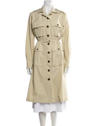 Pre-owned Prada 2024 Trench Coat In Neutrals