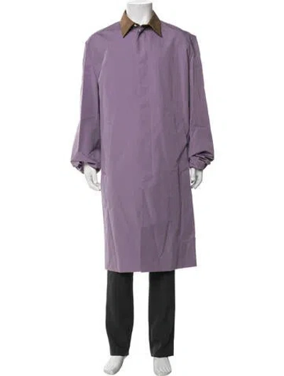 Pre-owned Prada 2024 Trench Coat W/ Tags In Purple
