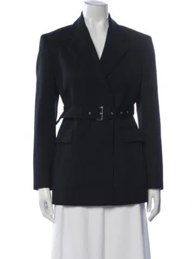 Pre-owned Prada 2024 Virgin Wool Blazer In Blue