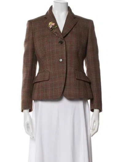 Pre-owned Prada 2024 Virgin Wool Blazer In Multi