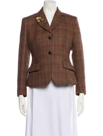 Pre-owned Prada 2024 Virgin Wool Blazer W/ Tags In Brown