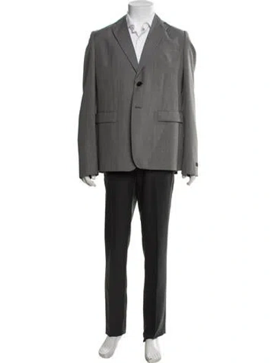 Pre-owned Prada 2024 Virgin Wool Blazer W/ Tags In Grey