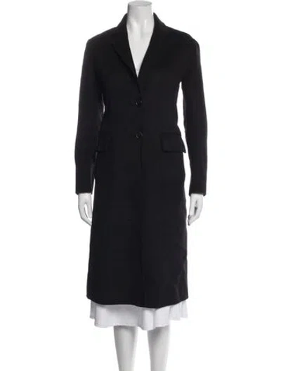 Pre-owned Prada 2024 Virgin Wool Coat In Black