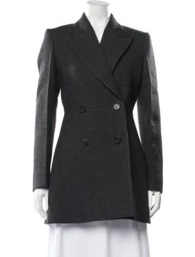 Pre-owned Prada 2024 Virgin Wool Coat W/ Tags In Grey