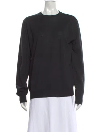 Pre-owned Prada 2024 Virgin Wool Sweater In Black