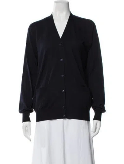 Pre-owned Prada 2024 Virgin Wool Sweater In Blue