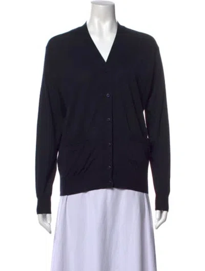 Pre-owned Prada 2024 Virgin Wool Sweater W/ Tags In Blue