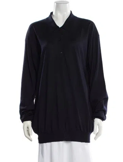 Pre-owned Prada 2024 Virgin Wool Sweater W/ Tags In Blue