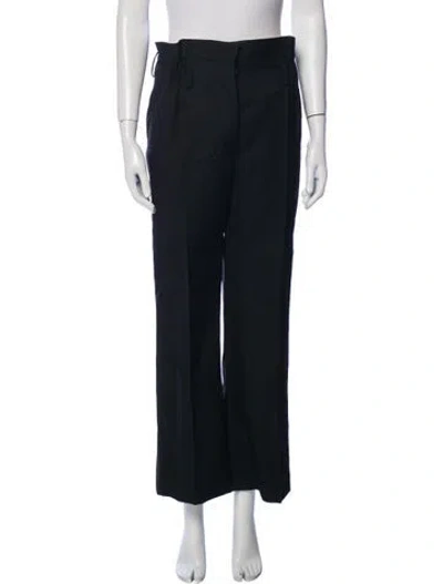 Pre-owned Prada 2024 Wide Leg Pants In Black