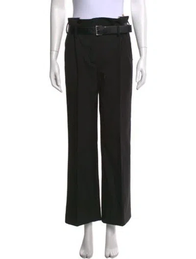 Pre-owned Prada 2024 Wide Leg Pants In Black
