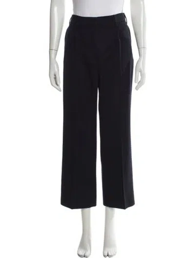 Pre-owned Prada 2024 Wide Leg Pants In Blue