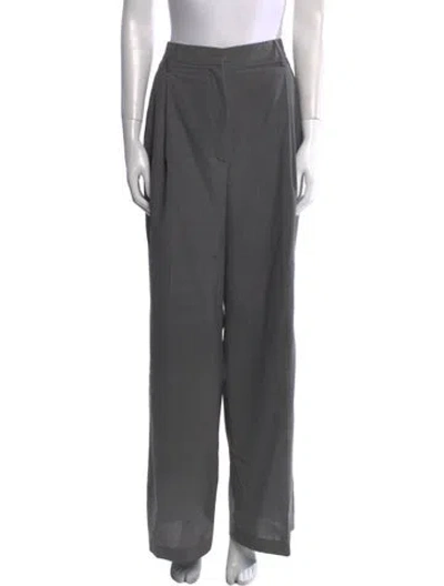 Pre-owned Prada 2024 Wide Leg Pants In Gray