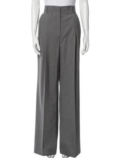 Pre-owned Prada 2024 Wide Leg Pants In Gray