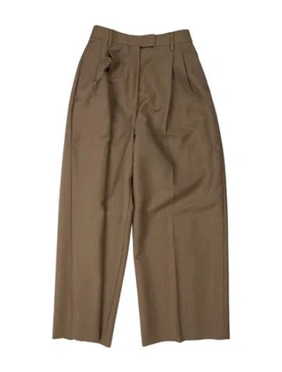Pre-owned Prada 2024 Wide Leg Pants In Neutral