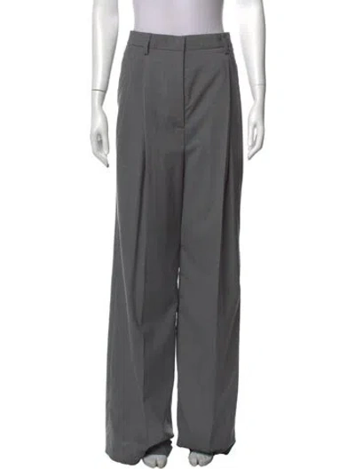 Pre-owned Prada 2024 Wide Leg Pants W/ Tags In Gray
