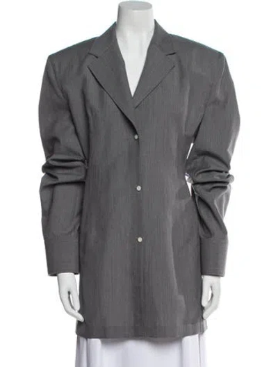 Pre-owned Prada 2024 Wool Blazer In Gray