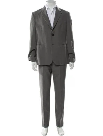 Pre-owned Prada 2024 Wool Two-piece Suit In Gray
