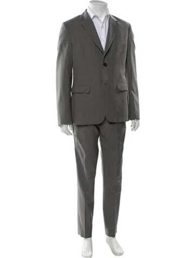 Pre-owned Prada 2024 Wool Two-piece Suit In Gray