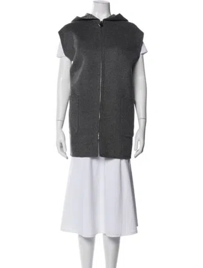 Pre-owned Prada 2024 Wool Vest In Gray