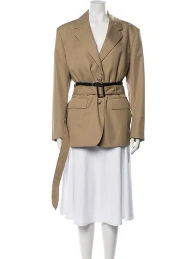 Pre-owned Prada 2025 Blazer W/ Tags In Neutrals