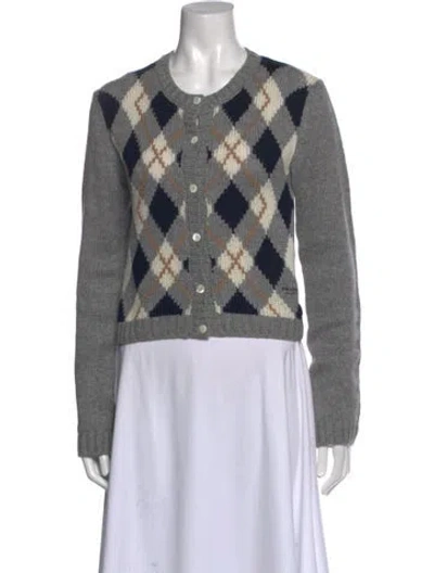 Pre-owned Prada 2025 Cashmere Sweater In Gray