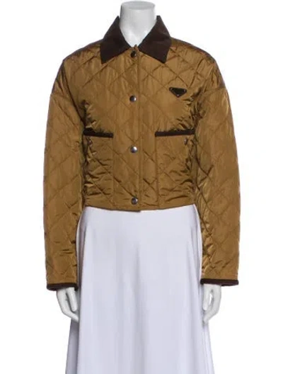 Pre-owned Prada 2025 Holiday Re-nylon Coat W/ Tags In Brown