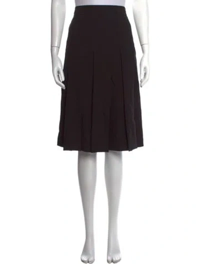 Pre-owned Prada 2025 Knee-length Skirt In Black