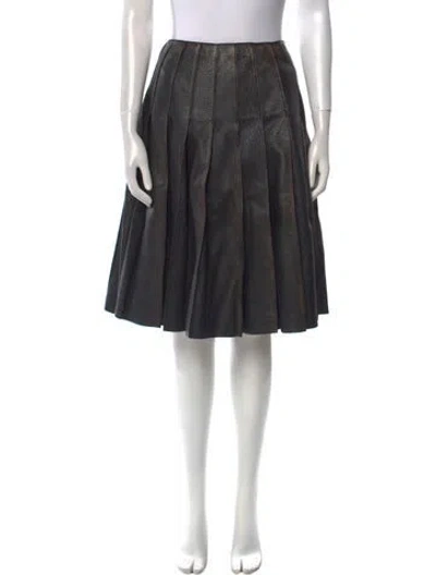Pre-owned Prada 2025 Knee-length Skirt In Brown