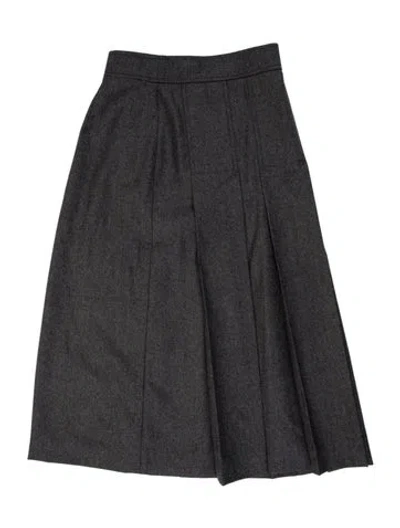Pre-owned Prada 2025 Knee-length Skirt In Gray