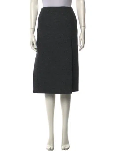 Pre-owned Prada 2025 Knee-length Skirt In Gray