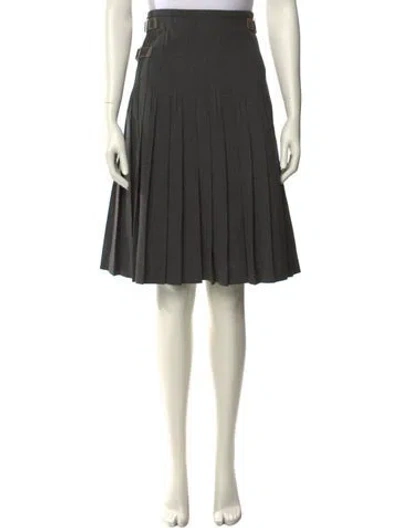 Pre-owned Prada 2025 Knee-length Skirt W/ Tags In Gray