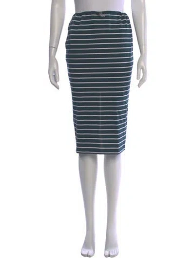 Pre-owned Prada 2025 Knee-length Skirt W/ Tags In Green