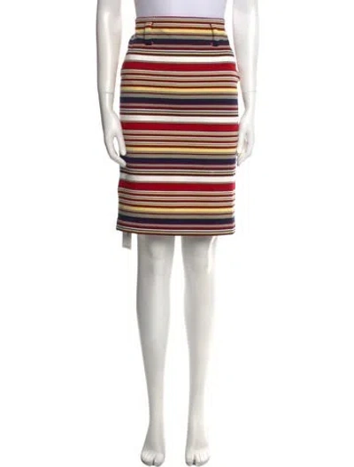 Pre-owned Prada 2025 Knee-length Skirt W/ Tags In Red