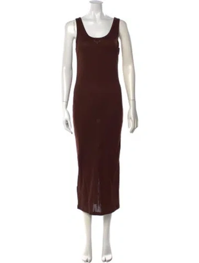 Pre-owned Prada 2025 Long Dress In Brown