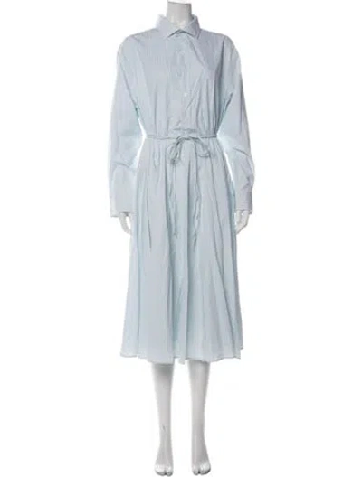 Pre-owned Prada 2025 Midi Length Dress In Blue