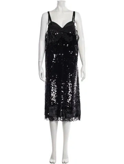 Pre-owned Prada 2025 Midi Length Dress In Multi