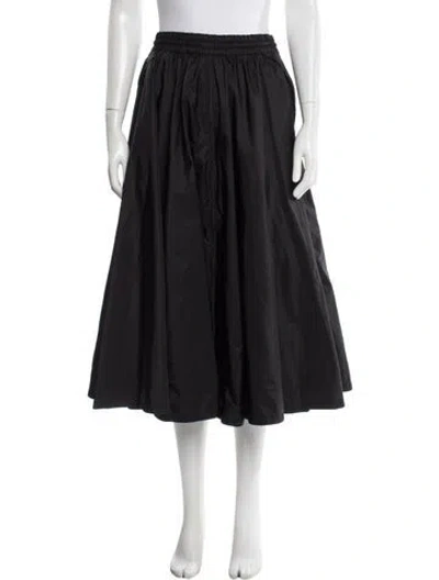 Pre-owned Prada 2025 Midi Length Skirt In Black