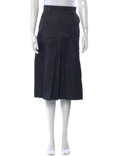Pre-owned Prada 2025 Midi Length Skirt W/ Tags In Black