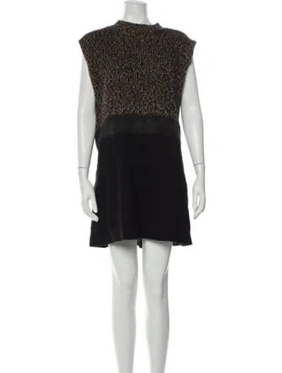 Pre-owned Prada 2025 Mini Dress In Black