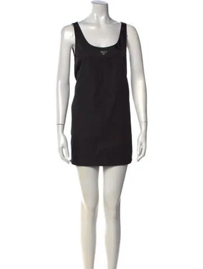 Pre-owned Prada 2025 Mini Dress In Black