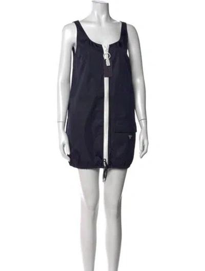 Pre-owned Prada 2025 Mini Dress In Blue