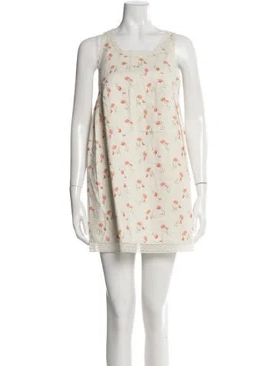 Pre-owned Prada 2025 Mini Dress In Neutral