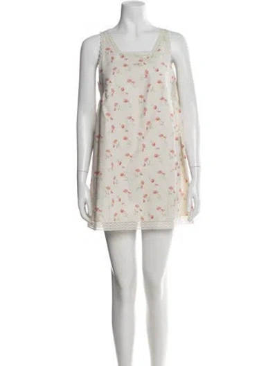 Pre-owned Prada 2025 Mini Dress In Neutral