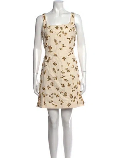 Pre-owned Prada 2025 Mini Dress In Neutrals