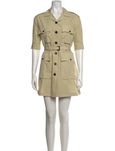 Pre-owned Prada 2025 Mini Dress W/ Tags In Neutral