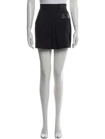 Pre-owned Prada 2025 Mini Skirt In Black
