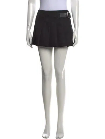 Pre-owned Prada 2025 Mini Skirt In Black